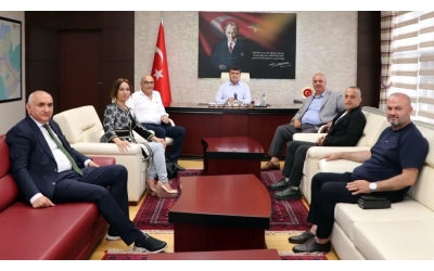 Yüzüncüyıl Gazeteciler Derneği’nden Kaymakam Şahin'e ziyaret