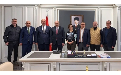 Gazetecilerden Kaymakam Edip Çakıcı'ya ziyaret