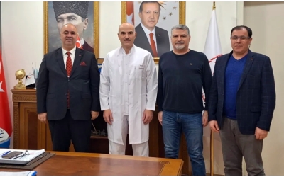 YGD’li gazeteciler Başhekim Prof. Dr. Gürhan Baş’ı ziyaret etti
