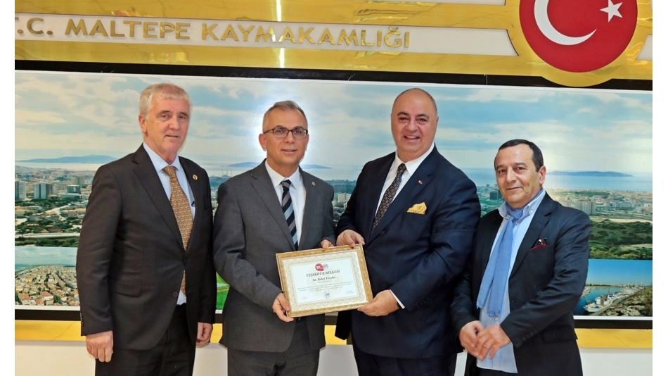 Gazetecilerden Kaymakam Tiryaki'ye yeni yıl ziyareti