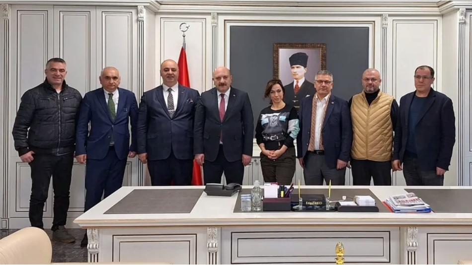 Gazetecilerden Kaymakam Edip Çakıcı'ya ziyaret